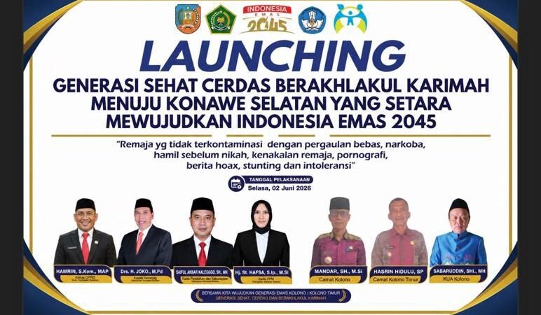 KUA Kolono Luncurkan Gerakan Generasi Emas 2045