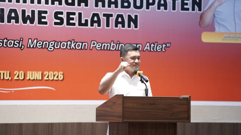 Wahyu Ade Pratama Imran Resmi Nahkodai KONI Konawe Selatan Periode 2026-2030