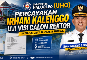UHO Percayakan Irham Kalenggo Uji Visi Calon Rektor, Satu-satunya Bupati di Sultra