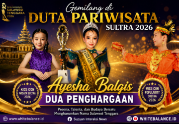 Gemilang di Duta Pariwiata Sultra 2026, Ayesha Balqis Dua Penghargaan