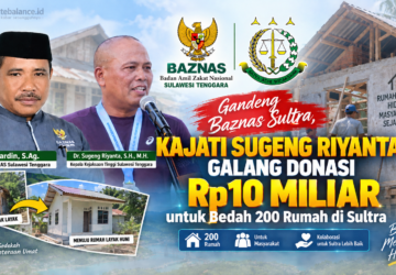 Gandeng Baznas Sultra, Kajati Sugeng Riyanta Galang Donasi Rp10 Miliar untuk Bedah 200 Rumah di Sultra