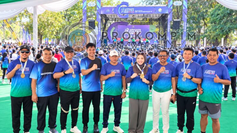 Bupati Konsel Apresiasi Adhyaksa Run 2026, Ajak Warga Gotong Royong Bedah Rumah